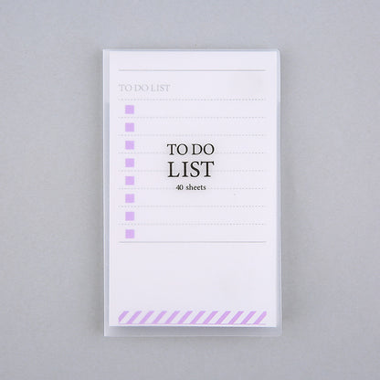 To Do List Tearable Notepad — Frosted Cover, 40 Sheets, Gold Checkboxes