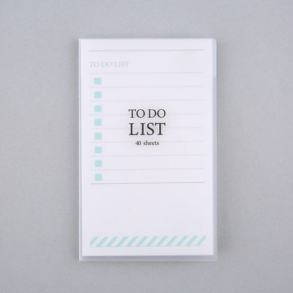 To Do List Tearable Notepad — Frosted Cover, 40 Sheets, Gold Checkboxes