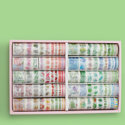 Spree Antique Characters Washi Tape Set 100 Rolls Multicolor
