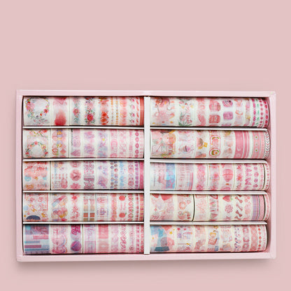 Spree Antique Characters Washi Tape Set 100 Rolls Multicolor