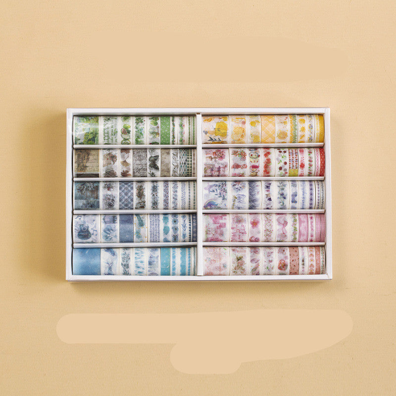 Spree Antique Characters Washi Tape Set 100 Rolls Multicolor