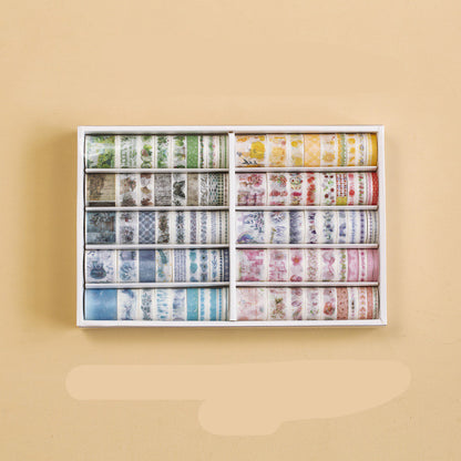 Spree Antique Characters Washi Tape Set 100 Rolls Multicolor