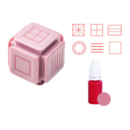 Creative Pinyin English Tianzi Grid Seal