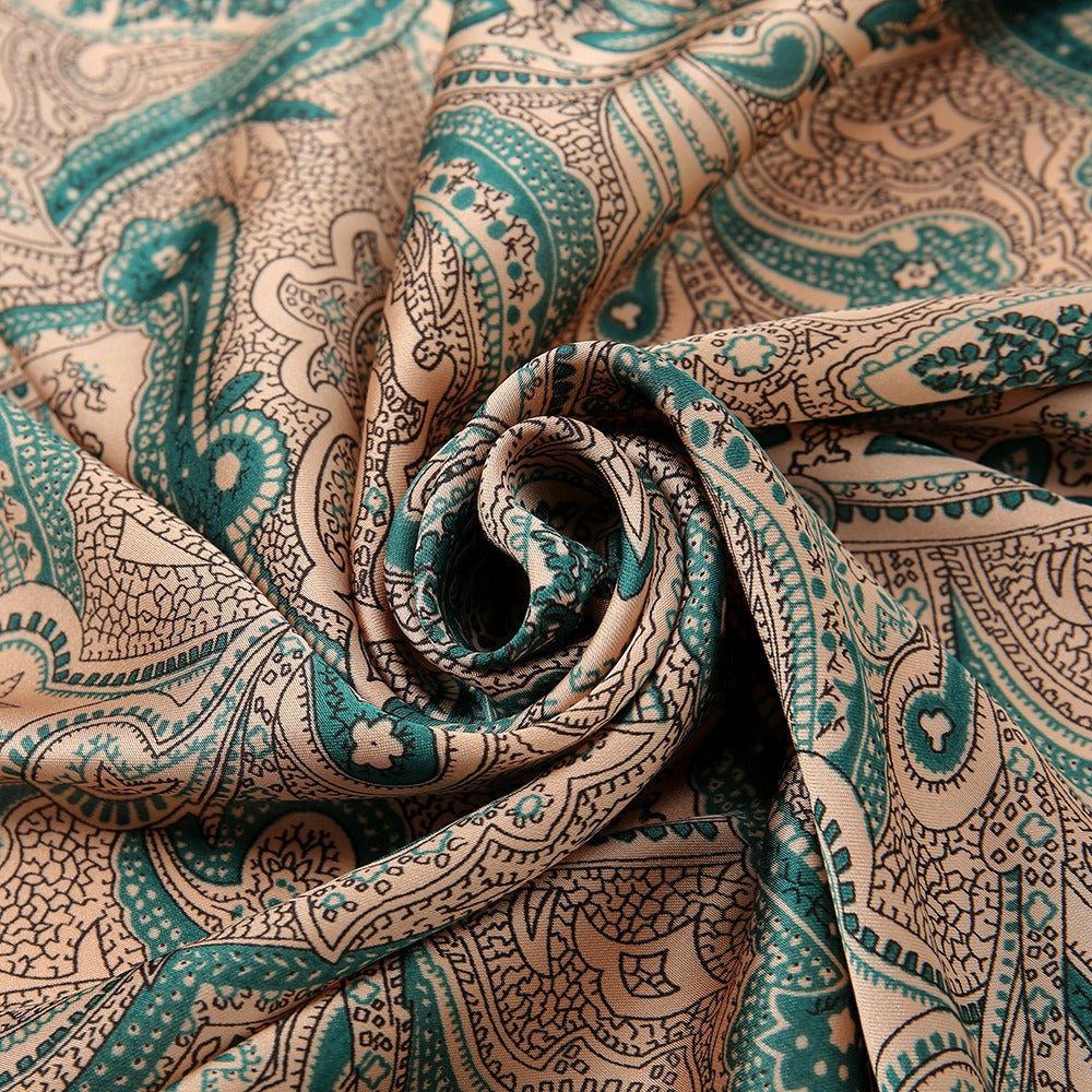 Fashionable and Western style scarf, cashew flower, women's headscarf square scarf