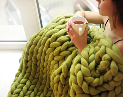 Acrylic Woven Blanket | Light Gray, 120x180cm