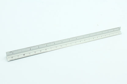 ArchTech 30cm Metal Silver Architect Triangle Ruler