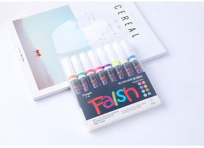 BrightMark 8 Color Fluorescent Board Marker 6mm Erasable