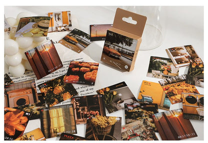 Box Packed Mountain And Sea Sunshine Six Models Decorative Stickers 46 Sheets 23 Patterns 44x44mm