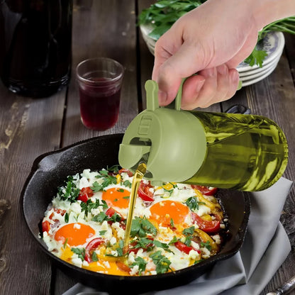 Olive Oil Dispenser | 2-in-1 Sprayer & Pourer
