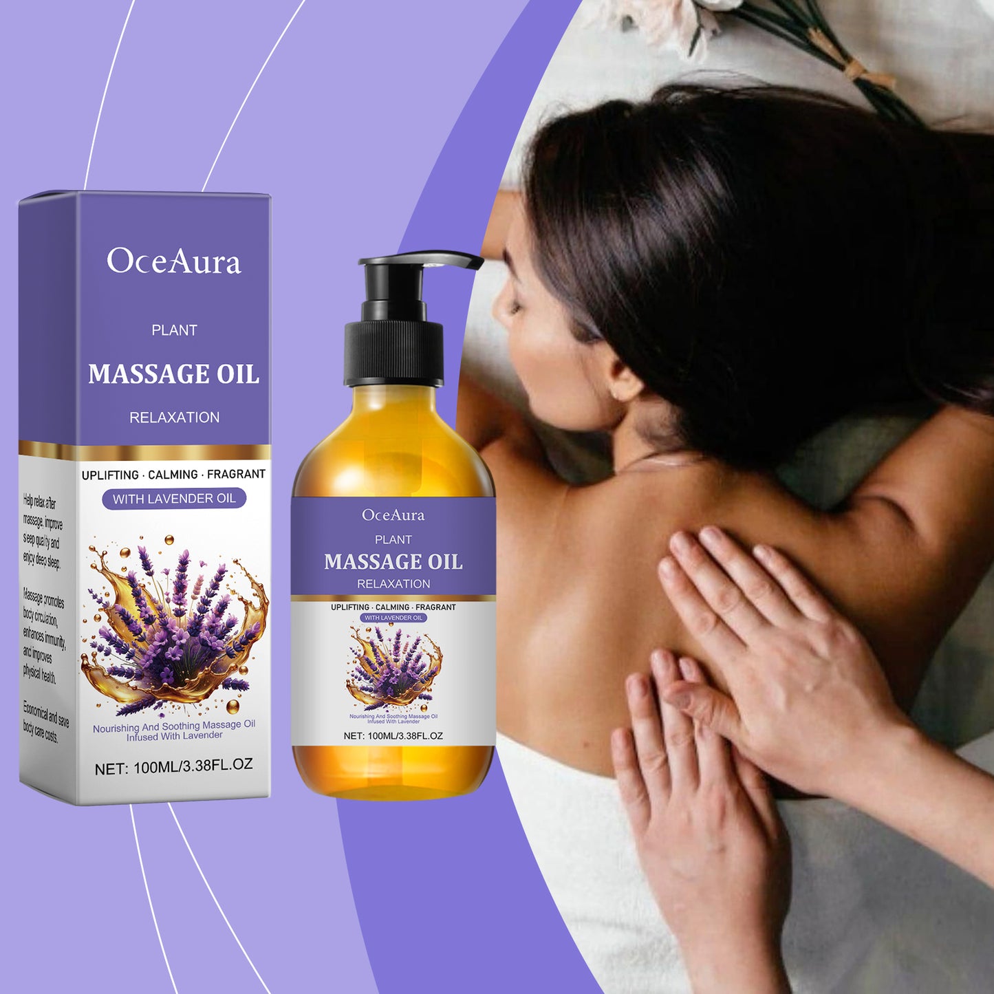 Lavender Essential Oil | Soothing Body Massage Oil