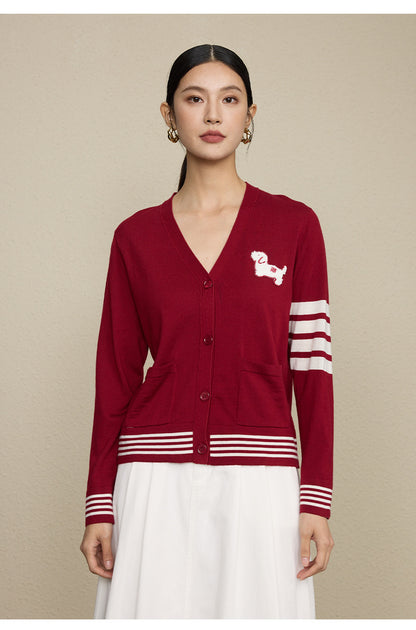 Wool Blend Striped Sweater | Long Sleeve, Women, Casual