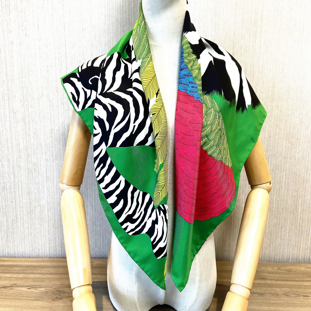 Silk Twill Square Scarf | Pegasus Angel Wings