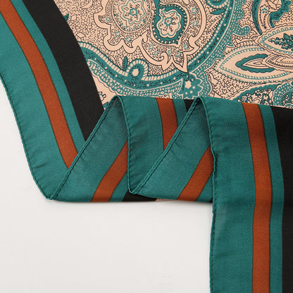 Imitation Silk Scarf | Cashew Flower, 70x70cm