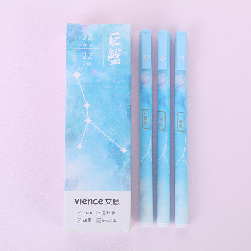 Astrology Sign Gel Pens, Set of 3 — 0.5mm Black Ink