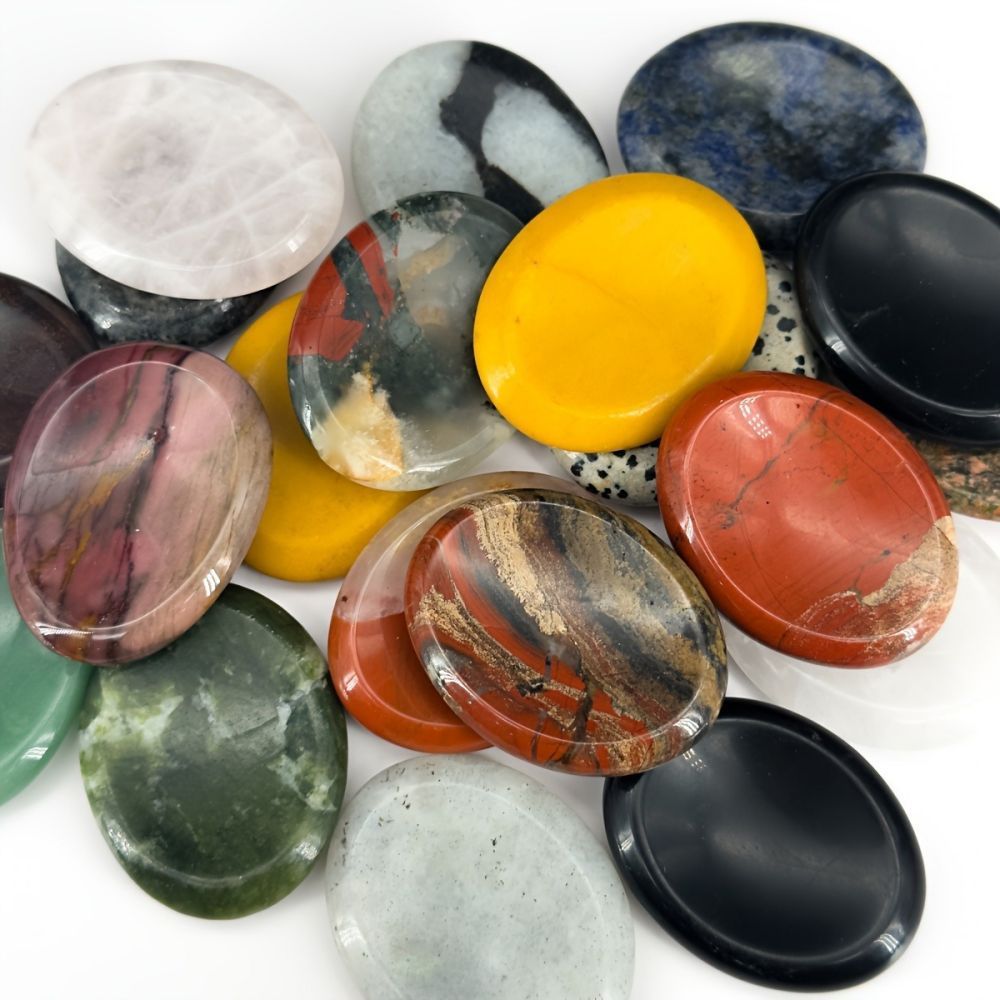 Quartz Massage Stone | Oval, Crystal Healing Decor