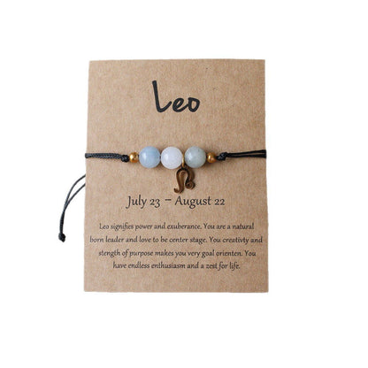 Tiger Eye Zodiac Bracelet | Natural Stone, 8mm