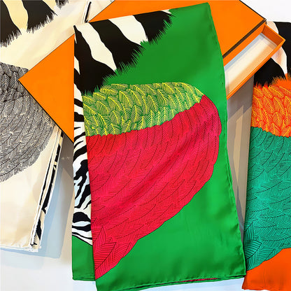 Silk Twill Square Scarf | Pegasus Angel Wings