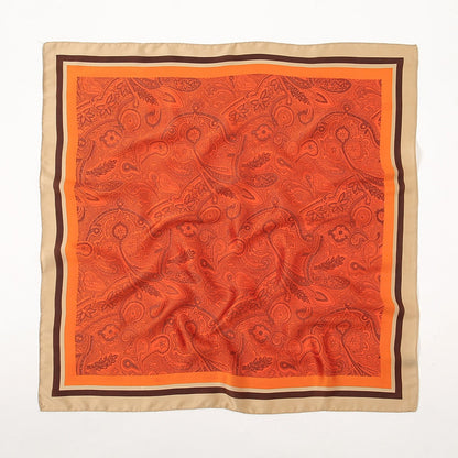 Imitation Silk Scarf | Cashew Flower, 70x70cm
