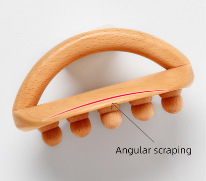 Beech Wood Body Brush | 15x10cm Massage Tool