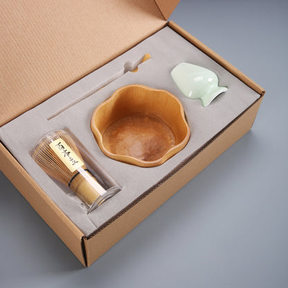 Matcha Tea Brush Set | Hyakumonari, Japanese Gift Box