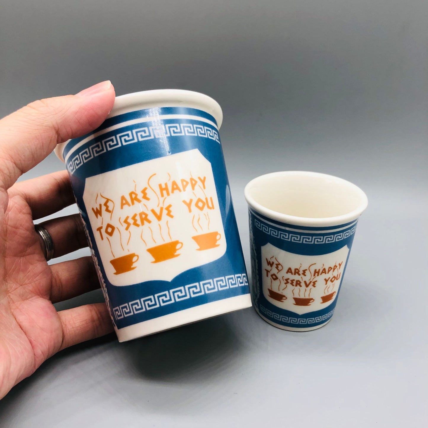 Ceramic Mug | NYC Paper Cup Style, 201-300ml