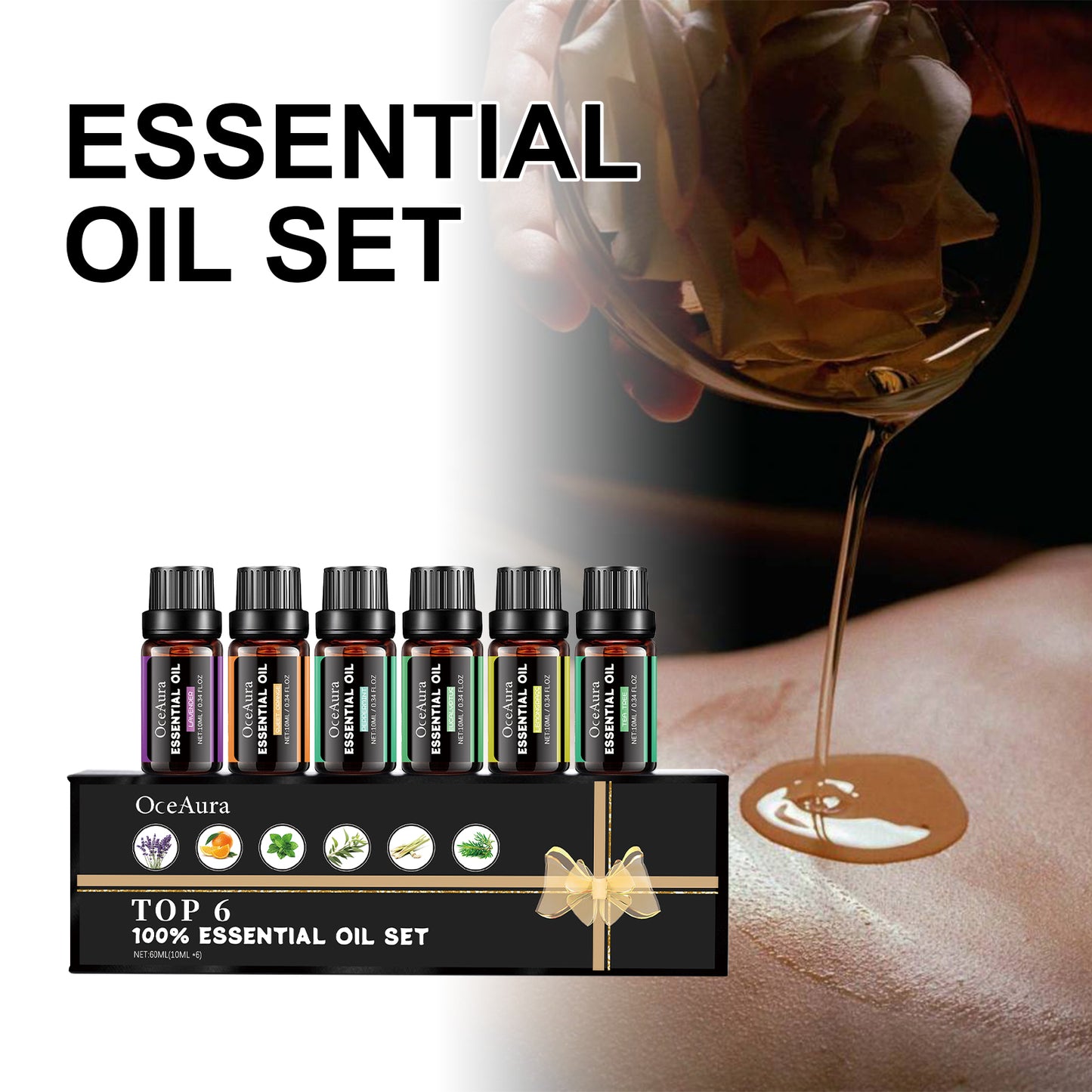 Essential Oil Set | Lavender, Sweet Orange, Lemongrass