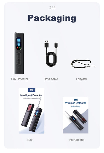 Wireless Camera Detector | T15 Model, Sound & Vibration