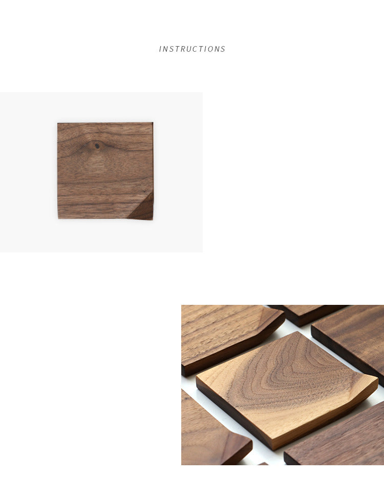 Wood Coaster | Black Walnut, Japanese Style