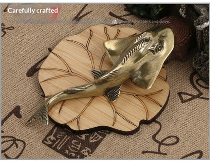 Copper Ornament | Handmade Antique-Style Stingray Figurine