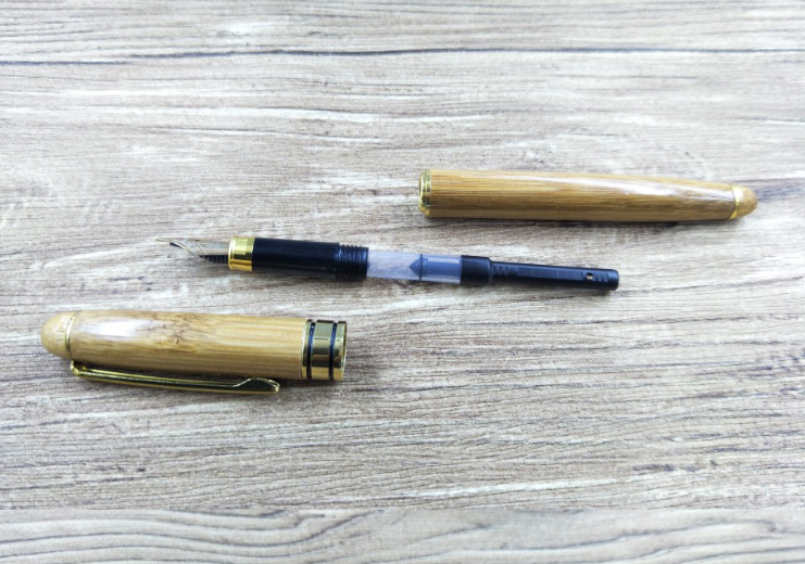 Bamboo Pen Classic Ball Pen 0.58mm Solid Gift Box For Elegant Writing