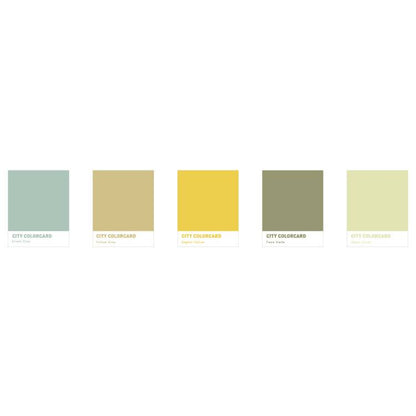 Creative city color card message memo note