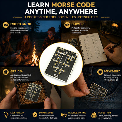 Morse Code DIY Kit | PCB Board with LED Light & Key