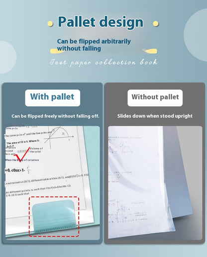 Aurora Pro A3 Test Paper Storage Bag Large Capacity Multi Layer Folder Translucent Color Variants