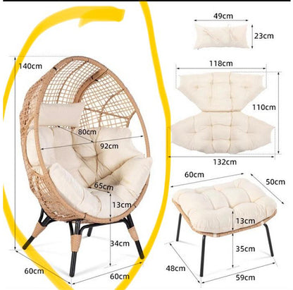 Metal Outdoor Lounge Nest Chair | European Style