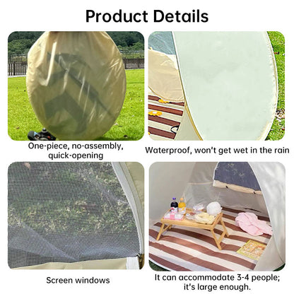 Heavy Duty Beach Tent | Windproof UV Protection Shelter