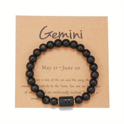 Tiger Eye Zodiac Bracelet | Natural Stone, 8mm
