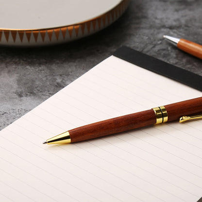 Apex Rosewood Rollerball Pen Metal Barrel 14cm