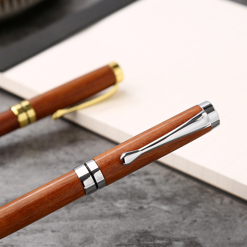 Apex Rosewood Rollerball Pen Metal Barrel 14cm