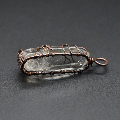 Stone Crystal Necklace | Tree Of Life Pendant