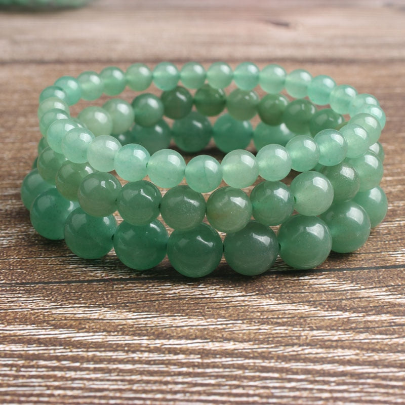 Natural Stone Bracelet | Green Aventurine, Unisex