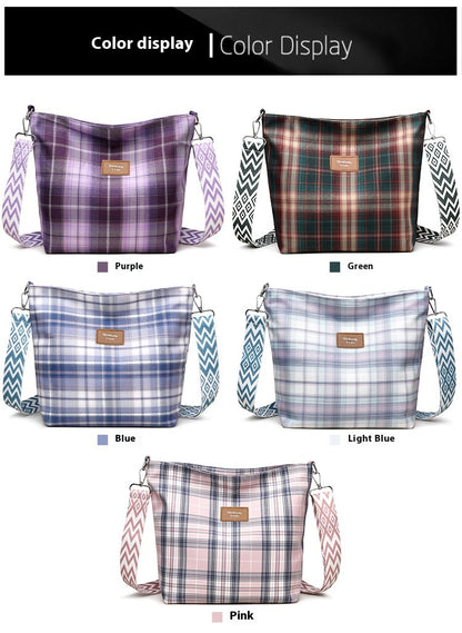 Nylon Messenger Bag | Blue, Pink, Purple, Green