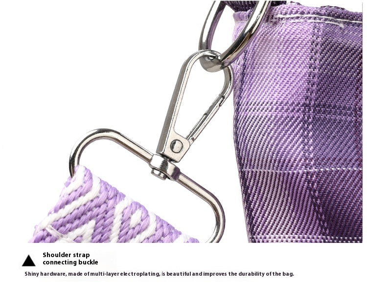 Nylon Messenger Bag | Blue, Pink, Purple, Green