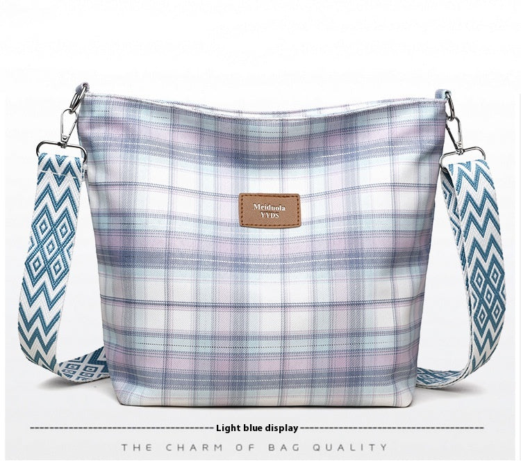 Nylon Messenger Bag | Blue, Pink, Purple, Green