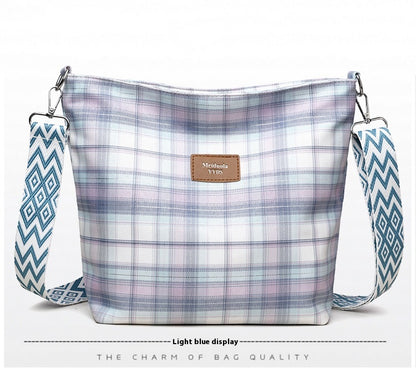 Nylon Messenger Bag | Blue, Pink, Purple, Green
