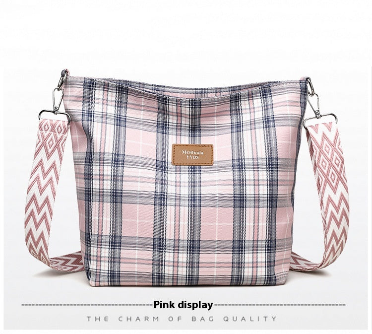 Nylon Messenger Bag | Blue, Pink, Purple, Green