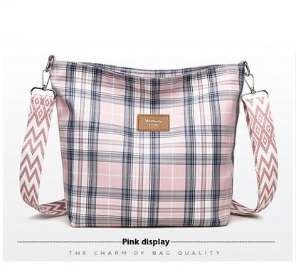 Nylon Messenger Bag | Blue, Pink, Purple, Green