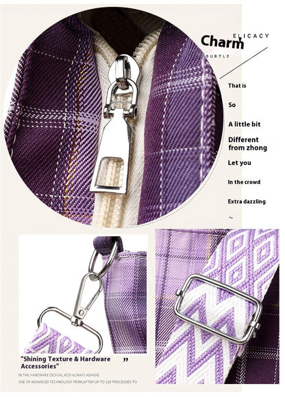 Nylon Messenger Bag | Blue, Pink, Purple, Green
