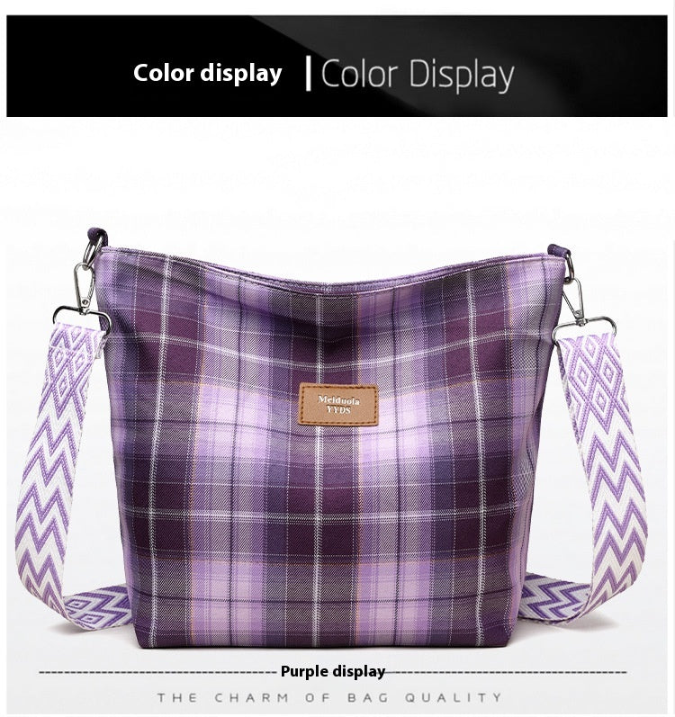 Nylon Messenger Bag | Blue, Pink, Purple, Green