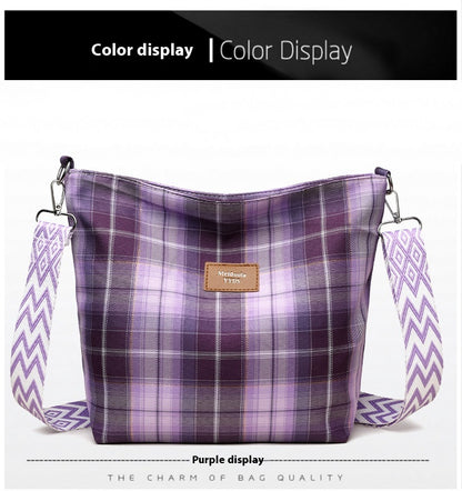 Nylon Messenger Bag | Blue, Pink, Purple, Green