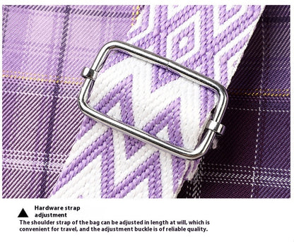 Nylon Messenger Bag | Blue, Pink, Purple, Green